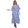 thumbnail image 5 of Moomaya Long Caftan Maxi Dress Beach Swimwear Cover Up Womens Kaftan Plus Size - L-XL, 5 of 6