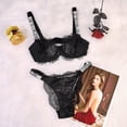 thumbnail image 3 of Victoria's Secret Rhinestone Conjunto De Lencería Rosa Cómodo Push-up Sujetador Bragas 2 Piezas Sexy Panty Setpangjing, 3 of 4