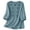 Light Blue, variant on Embroidered Tops for Women Retro Cotton Linen 3/4 Sleeve Boho Shirts Summer Dressy Casual Flowy Blouse