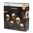 thumbnail image 2 of Way to Celebrate 10-Count Incandescent  Halloween String Lights, Skulls, 2 of 4