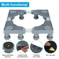 thumbnail image 3 of Uxcell Mini Fridge Stand, Dishwasher Multi-Functional Base Tray, 3.9"-4.7" Height, 3 of 6