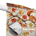 thumbnail image 4 of Boho Fall Scarecrows Swag Valances for Windows, Kitchen Window Curtains Over Sink, Thanksgiving Autumn Pumpkins Maple Leaf Window Treatment Curtains for Living Room/Bedroom Curtains 2 Panel 36"x45", 4 of 8