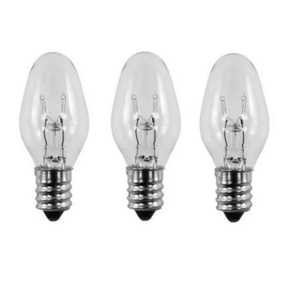 3-Pack Bulbs for Scentsy Plug-In Nightlight Warmer Wax Diffuser, 15W 120V