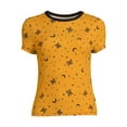 thumbnail image 3 of No Boundaries Juniors' Crew Neck T-Shirt with Short Sleeves, 3 of 3