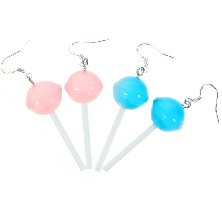 Striped mini lollipop earrings∴ Mini Lollipop Earrings - Etsy