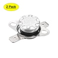 thumbnail image 1 of Interruptor de control de temperatura Uxcell Termostato 100°C 10A N.O Pin 6.3mm Paquete de 2, 1 of 5