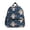 Astronaut Pattern, variant on Blue Digger Design Backpack for Girls/Boys with Name Tag—Front-closure buttons for ages 3–8year
