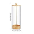 thumbnail image 3 of Straw Holder Wall Clock Makeup Brush Organizer Acrylic Material for Kitchen Dining Room Office Decor, 3 of 8