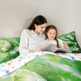 thumbnail image 5 of Homewish Flying Butterflies 2pcs Bedding Comforter Set For Teens,Chic Green Flowers Twin Comforter Sets,Spring Garden Breathable Bedding Set,Ultra Soft Home Decor,Reversible, 5 of 8