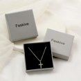 thumbnail image 6 of Dainty Silver Sideways Cross Necklace for Women - Simple & Stylish Pendant Jewelry - Gift Box Included, 6 of 6