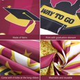 thumbnail image 3 of 2021 Décorations de Fête de Graduation, Grand Tissu Félicitations Graduation Couverture de Porte Graduation Bannière Photo Booth Fond pour 2021 Grad Fournitures de Fête Intérieure / Extérieure (Rouge Vin), 3 of 7