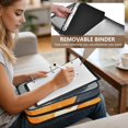 thumbnail image 5 of Haosy Accordion File Organizer Zipper Binder 500 Sheet 6-Tab Expanding File Folder Multi-Pocket 1.2 Inch 3 Ring Lovely Sleep Fox with Moon, 5 of 7