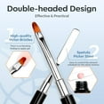 thumbnail image 4 of modelones Slip Solution for Poly Gel, 2.8oz Anti-Stick Gel Liquid for Poly Gel Nails with 120Pcs Flat Dual Nail Forms Nail Tips Clips Kit, 4 of 8