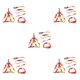 thumbnail image 1 of Greeniant 3 Unids/Kit Correa Aleación De Zinc Arnés Ajustable Reutilizable Lavable Casa Animal Accesorios Rojo S 1x120cm Type2 NO2, 1 of 6