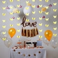thumbnail image 4 of 4PCS 2M Butterfly Hanging Decorations,3D Laser Butterfly Streamers Decoration,Shiny Gold Butterfly Garlands,Three-dimensional Butterfly Wall Decorations,for Wedding Birthday Party, 4 of 7