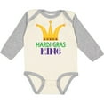 thumbnail image 3 of Inktastic Mardi Gras King Celebration Party Boys Long Sleeve Baby Bodysuit, 3 of 5
