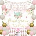 thumbnail image 2 of Tea Bridal Shower Decorations, Bridal Shower Tea Party Backdrop Banner Cake Topper Balloons for Tea Theme Wedding Party Supplies, 2 of 7