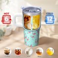 thumbnail image 6 of Flamingo Tumbler with Handle 20OZ BPA Free Insulated Cup Gifts for Women Flamingo Lovers Perfect for Birthday Christmas Gifts Office Commute Home Use, 6 of 6