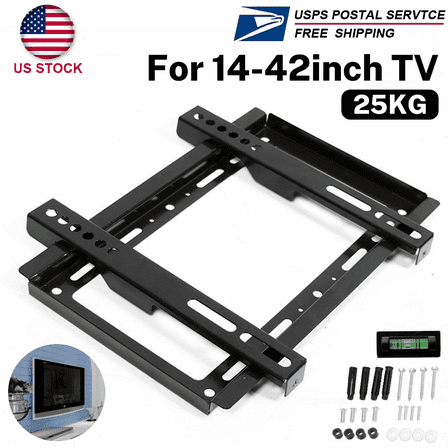 TV WALL MOUNT Fixed Full Motion BRACKET VESA（14-42“) 55lbs Loading Capacity