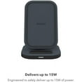 thumbnail image 3 of mophie Universal Wireless Charging Stand - 15 Watt Fast Charging for Qi-Cerified Phones Like Samsung Galaxy Google Pixel Apple iPhone 11 (Pro Pro Max) iPhone XR/XS/SE iPhone 8 - Black, 3 of 8