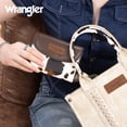 thumbnail image 2 of Wrangler Purses for Women Small Wallets Money Organizers Trifold Clutch Purse Fashion Credit Card Cash Wallet, COW-Brown, 2 of 6