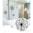 thumbnail image 3 of Black Dandelion Wall Sticker, DIY Home Decor PVC Wall Art Decal, Large Peel-and-Stick Removable Black Floral Mural, for Living Room Bedroom Nursery, 120cm x 80cm, 3 of 8
