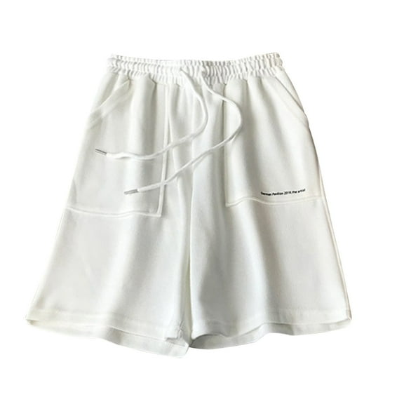 IROINNID Women's Plus Size Casual Solid Shorts Wide Leg Shorts With Pocket