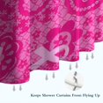 thumbnail image 6 of Pink Ribbon Pattern Shower Curtain 84"x72" ,Bathroom Decorative Shower Curtains Set with 12 Hooks,Modern Waterproof Washable Shower Curtain, 6 of 6