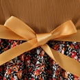 thumbnail image 4 of MEZZALL Girls Summer Dress Floral Bow Knot Spliced Ribbed Sleeveless Ruffle Hem Dress With Belt For Toddler Kids Age 2 7 Casual Outdoor Photoshoot Soft Baby Wear, 4 of 9