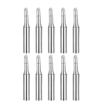 

Uxcell 4x6.5mm Bevel Edge 900M-T-3C Silver Soldering Iron Tips 10 Pack