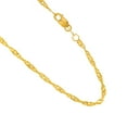 thumbnail image 3 of 10K Solid Yellow or White Gold Singapore Pendant Chain Necklace 1.5 mm  (16, 18, 20 and 24 Inches), 3 of 5