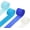 Light Blue, Deep Blue, Lake Blue, White, variant on Crepe Paper Roll, 4 Rolls 328ft Streamers, [for Party Streamer Decorations] - (1.8 Inch x 82 ft/Roll) / Black, White