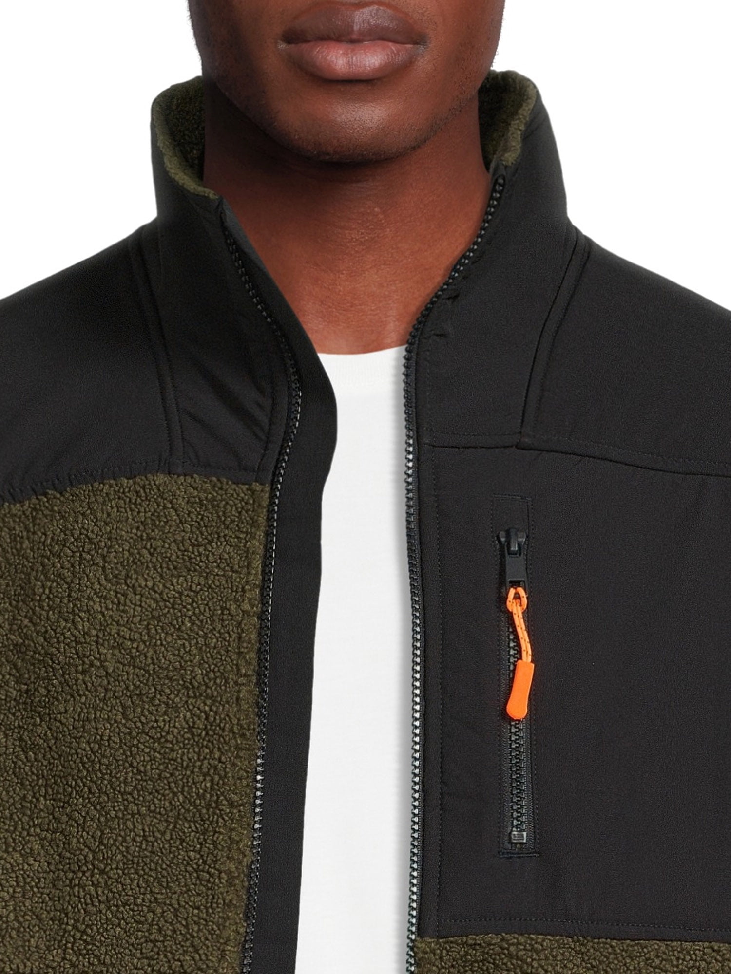 Russell Men's and Big Men's Faux Sherpa Jacket, Sizes up to 3XL