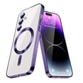 thumbnail image 4 of Phone case: Soft Clear Case for Galaxy A56 A36 A26 A16 A15 A55 A35 A25 A54 A34 A14 5G / Lens Full Protection / Compatible with Magnetic Wireless Charging / Shockproof Electroplated TPU Phone Cover, 4 of 11