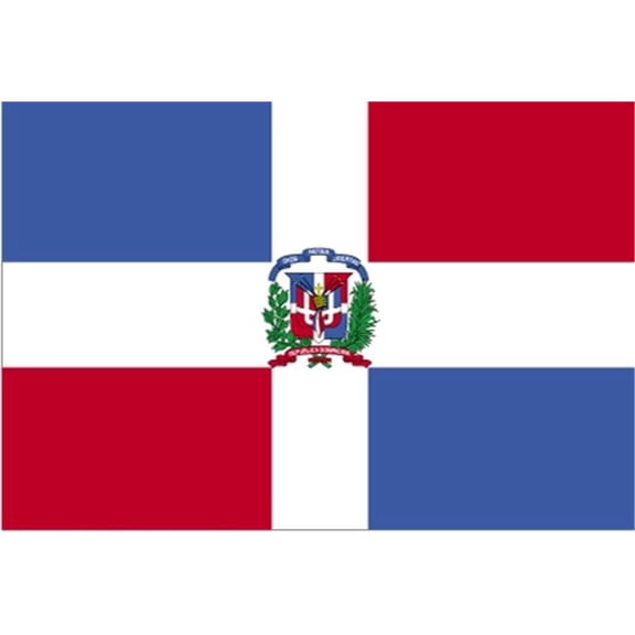 Annin Flagmakers 192265 5 ft. X 8 ft. Nyl-Glo Dominic Republic Government Flag