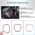 thumbnail image 4 of TINKI Real Carbon Fiber Steering Wheel Trim Frame Compatible with Chevrolet Corvette C8 2020-2023, Steering Wheel Label Protection Frame Molding Sticker Accessories, 4 of 7