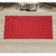 thumbnail image 1 of Fleur De Lis Decorative Rug, Shabby Form Style Damask Pattern with Vintage Geometric Diamond Lines, Quality Carpet for Bedroom Dorm and Living Room, 6 Sizes, Dark Coral, by Ambesonne, 1 of 1