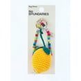thumbnail image 3 of No Boundaries Women's Festival Bag Charm, Yellow Crochet Lemon & Beads, 3 of 5