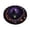Purple,S, variant on Halloween 3D Hole Round Rug Optical Illusion Doormat for Entryway Decor, 31.5in