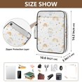 thumbnail image 3 of Haosy Accordion File Organizer Zipper Binder 500 Sheet 6-Tab Expanding File Folder Multi-Pocket 1.2 Inch 3 Ring Cartoon Bear Rainbow Star Cloud, 3 of 7