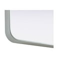 thumbnail image 3 of Elegant Decor Contour Metal Rectangle Mirror 24x32 in Silver, 3 of 11