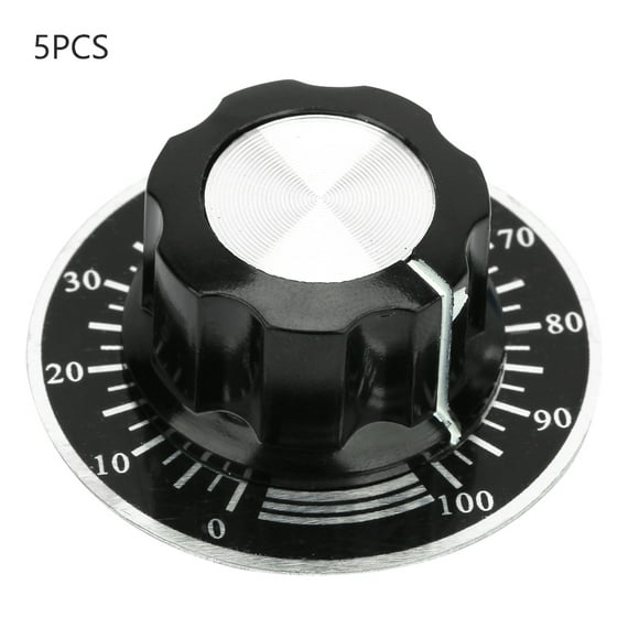 Easy Installation Potentiometer Knob, Potentiometer Knob, Volume Control Potentiometer For DIY Replace 10Pcs
