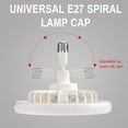 thumbnail image 4 of PEONAVET Chopper Ceiling Fan with Lights Enclosed Low Fan Light Ceiling Light with Fan Hidden Fan Delier with Remote Control, 4 of 9