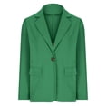 thumbnail image 3 of Women's Casual Blazer Jacket Temperament Commute Fashion Slim Button Lapel Casual Winter and Autumn Coat, 3 of 3