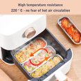 Yguping Disposable Air Fryer Tin Tray Aluminum Foil Baking Tin Box BBQ