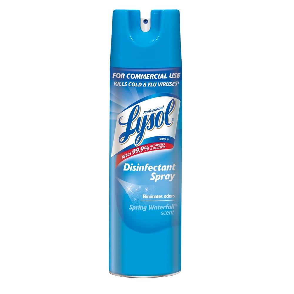 Professional Lysol Disinfectant Spray, Spring Waterfall, 19oz Walmart