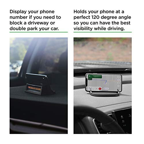Phone Stand For iPhone Android Phone /& GPS Center Console Or Desk lebogner Car Phone Holder Anti Slip Silicone Cell Phone Mount For Your Dashboard Option To Show Or Hide Your Phone Number Galaxy