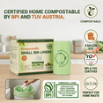 thumbnail image 3 of OrangeBio 4 Gallon Home Compostable Trash Bags, 100 Count, Food Grade, Plant-based, Biodegradable, Leak-proof, Tear-resistant, US BPI ASTM D6400 and OK Compost Home Certified, 3 of 6