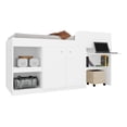 thumbnail image 1 of Cama Individual Escritorio Cajones Litera Base KingsHouse blanco Individual, 1 of 6