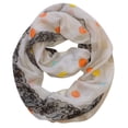thumbnail image 5 of Polka Dot and Floral Graphic Print Infinity Loop Scarf, 5 of 6